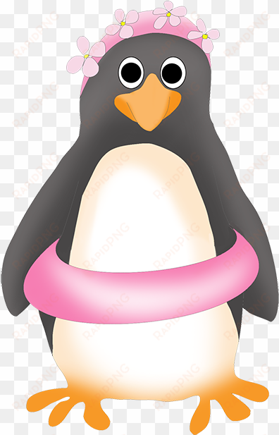 penguin clipart summer - summer animal clip art