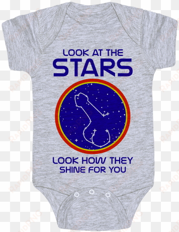 penis constellation baby onesy - daddy game onesies