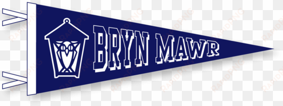 pennant in class colors - bryn mawr college