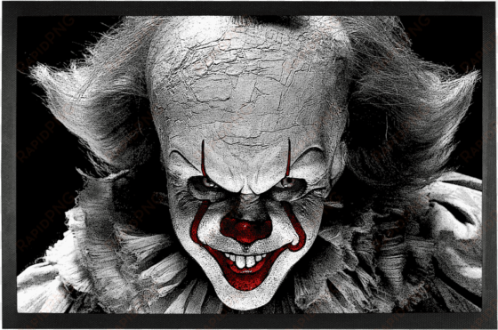 pennywise face ﻿sublimation doormat - it