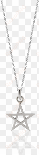 pentagram charm necklace - necklace