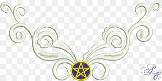 pentagram scroll corner - design