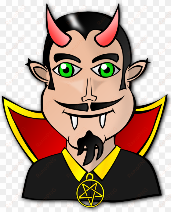 people, faces, face, cartoon, devil, horns, fangs - devil fang