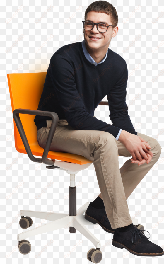 people sitting on chairs png person sitting in chair - man sitting in chair png