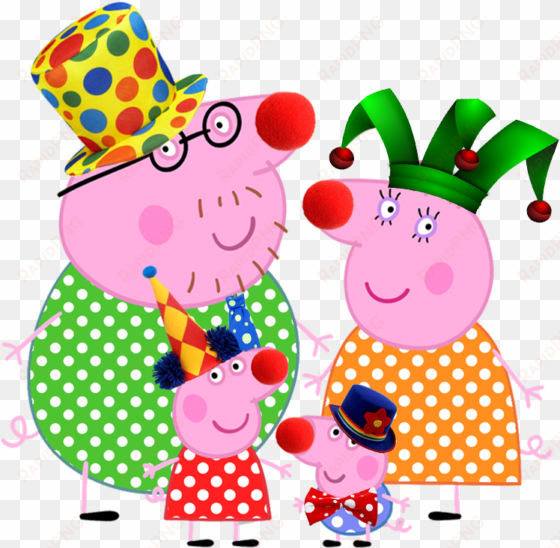 peppa pig at the circus free printable image - adult's clown top hat