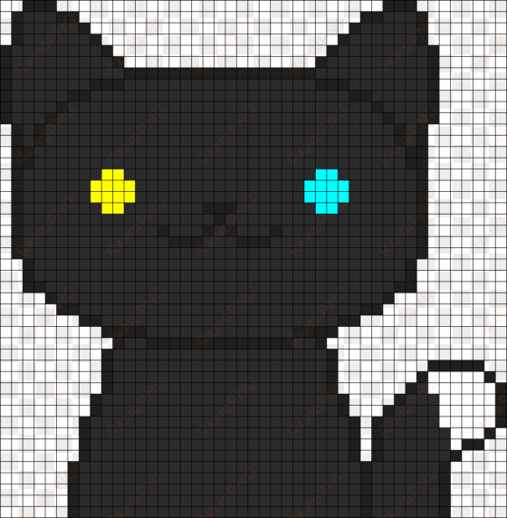 pepper neko atsume perler bead pattern / bead sprite - bead