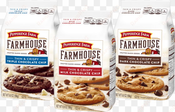 pepperidge farm farmhouse cookies - pepperidge farm farmhouse cookies, triple chocolate