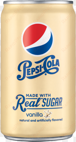Pepsi-cola Vanilla Made With Real Sugar - Pepsi Cola, Vanilla - 12 Fl Oz transparent png image