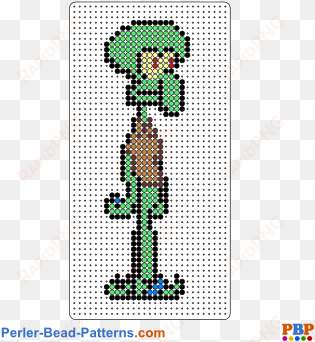 perler bead pattern squidward tentacles - minecraft squidward pixel art