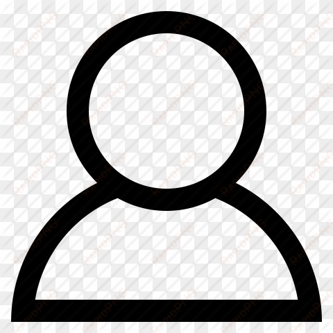 person outline icon png - person icon png white