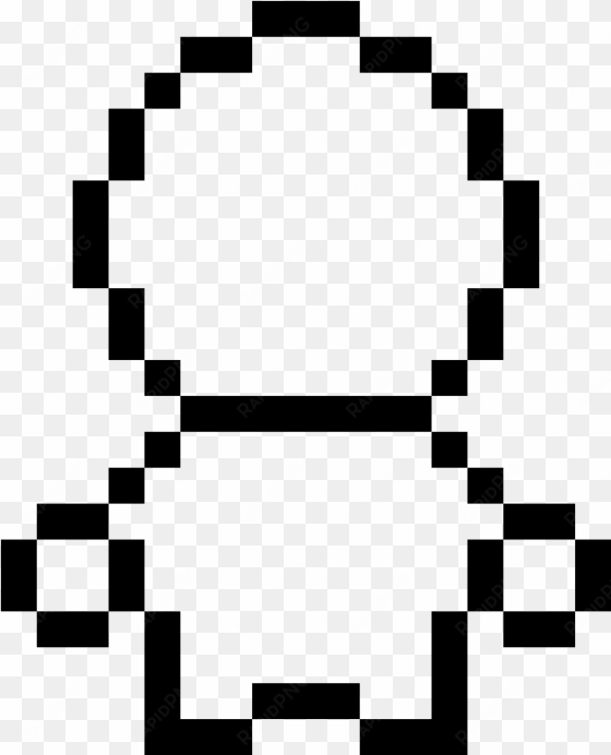 person outline - underfell asriel sprite