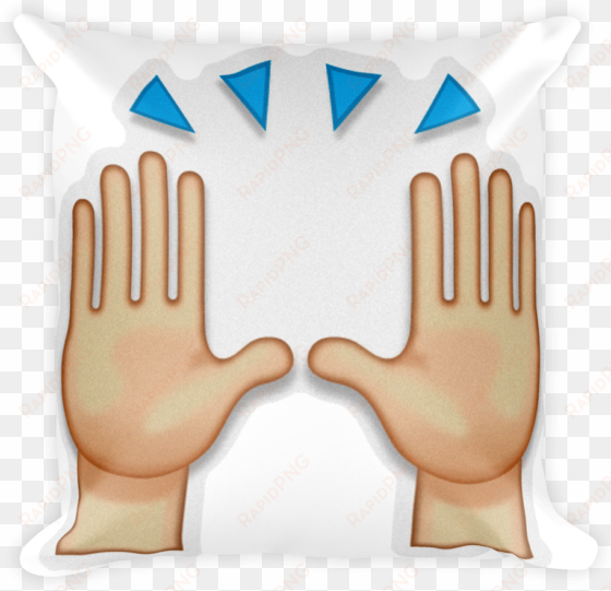 person raising both hands in celebration - hands up emoji png