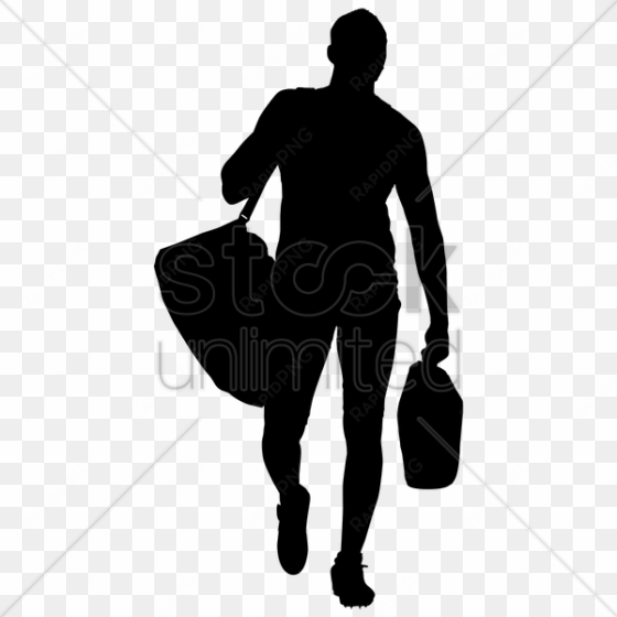 person walking bag silhouette clipart silhouette person - clip art