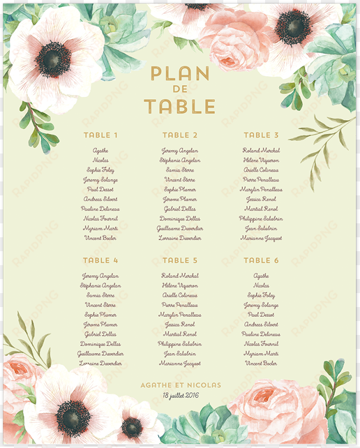 personalised botanical wedding invitation