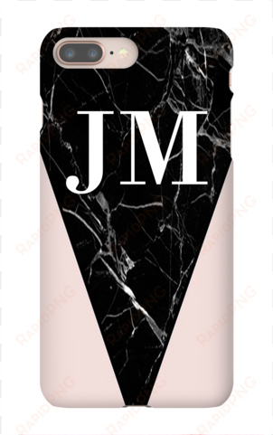 personalised pink x black marble contrast iphone 8 - black marble background pattern wii console vinyl decal