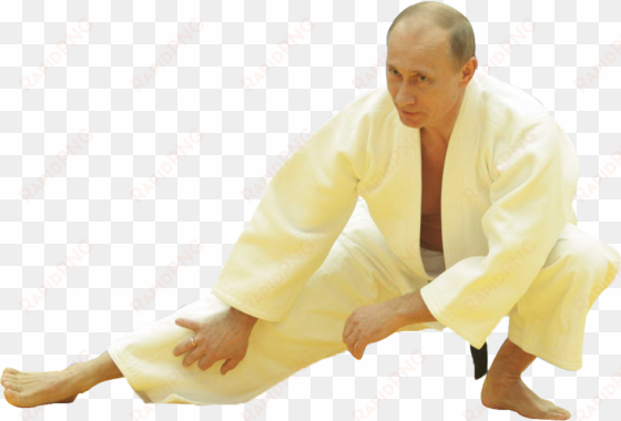 personvladimir putin in judo attire - putin cutout