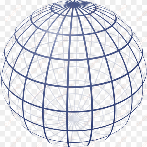 perspective projection of a sphere - sphere wireframe png