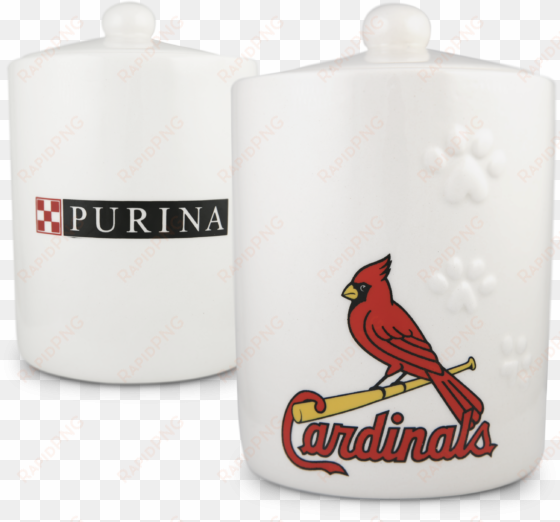 pet treat jar - kansas city royals and st louis cardinals