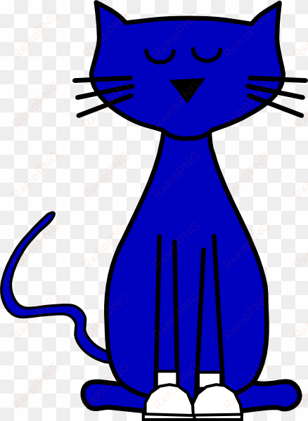 pete cat shoes red clip art at clipart - clip art blue cat