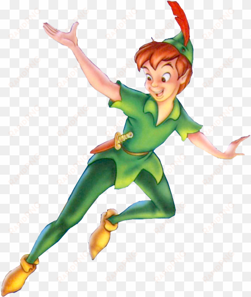 peter pan and tinkerbell flying - peter pan tinkerbell png