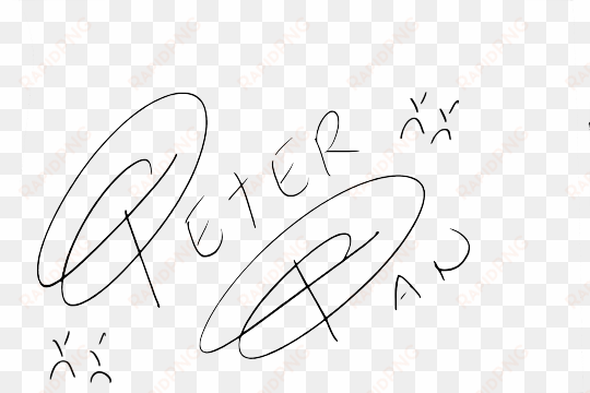 peter pan disneyland signature - disneyland signatures peter pan