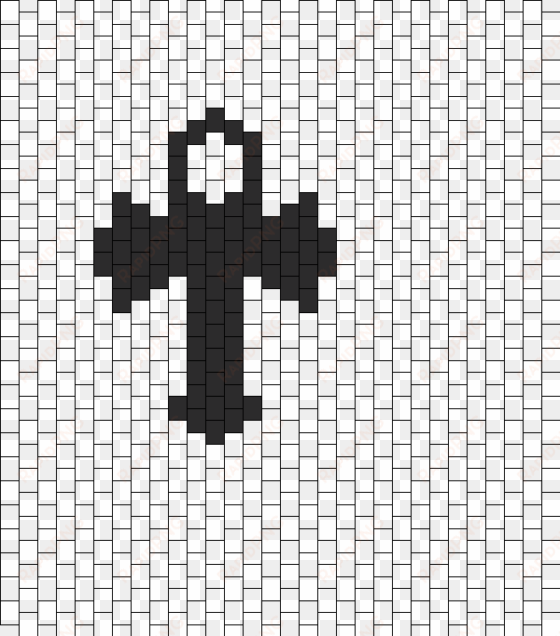 peyote ankh bead pattern - vampire hama beads