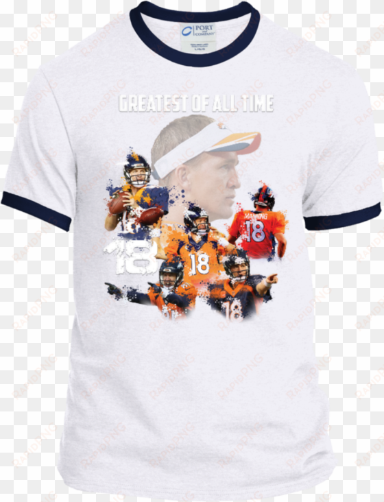 Peyton Manning Goat Personalized Ringer T-shirt - T Shirt Arnold Schwarzenegger transparent png image