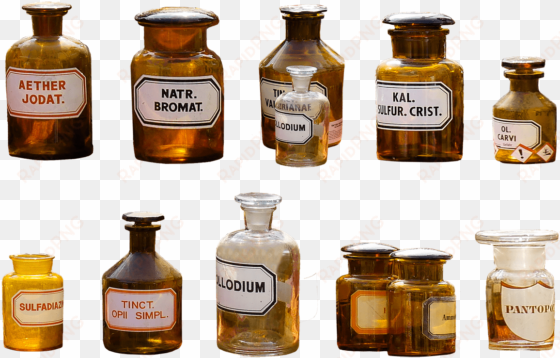 pharmacy, png, isolated, bless you, medical, bottle - old medicine bottles png