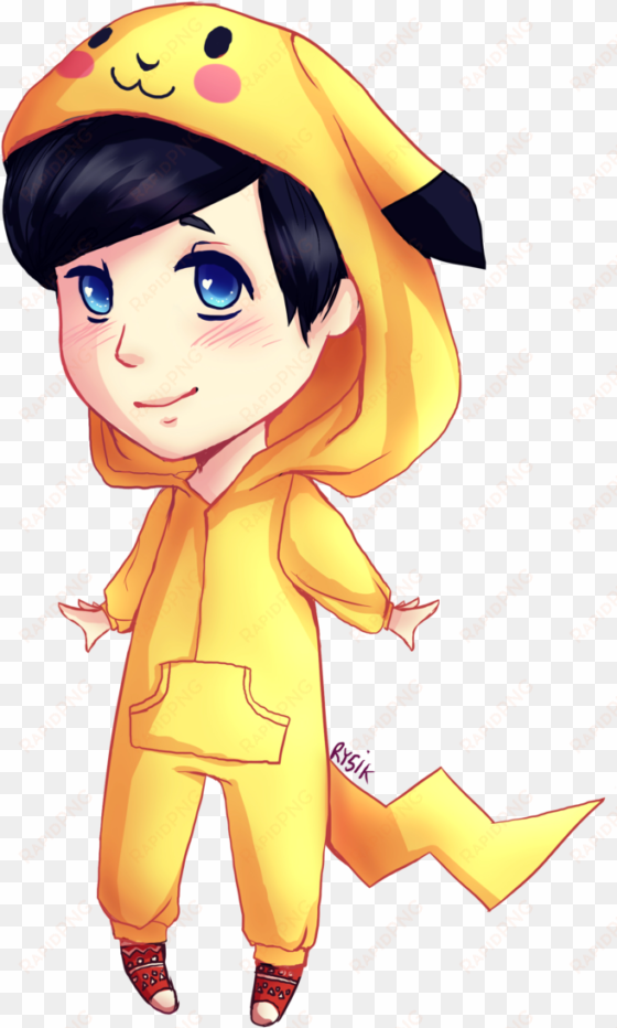 phil lester cute chibi by rysikart on - phil lester cartoon drawing