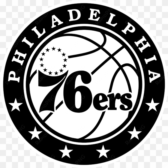 philadelphia 76ers logo black and white - philadelphia 76ers nba