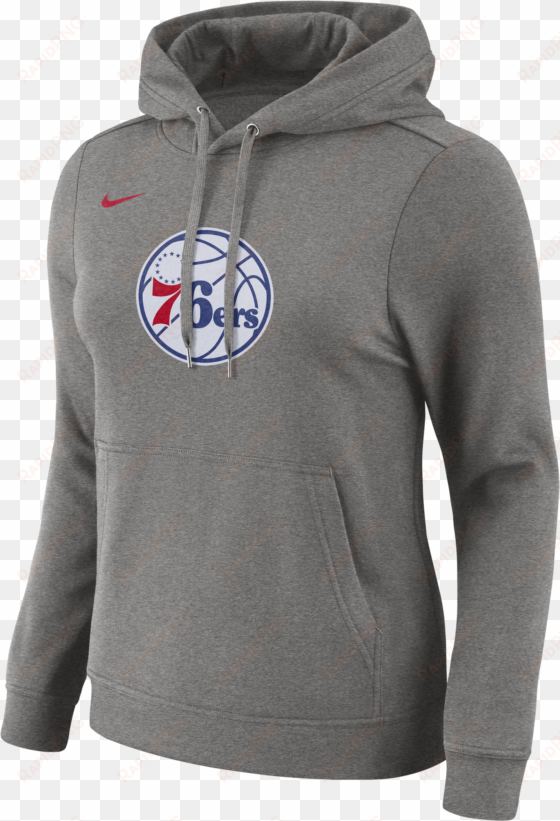 philadelphia 76ers women's logo hoodie by nike - philadelphia 76ers address logo