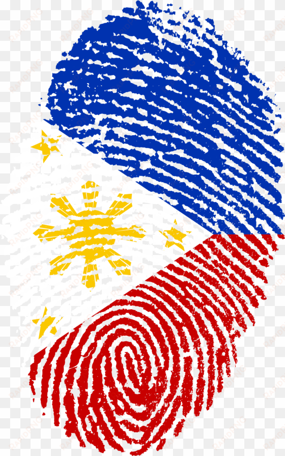 philippines flag fingerprint 652971 - philippine flag finger print