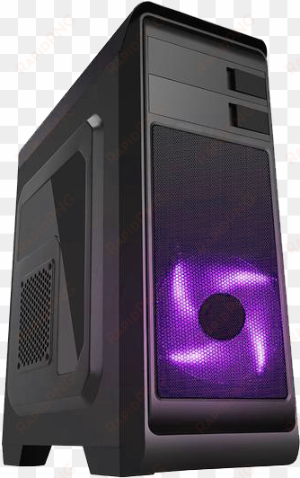 phoenix hero pc monitor bundle save £50 - spire hero blue atx gaming case with window, no psu,