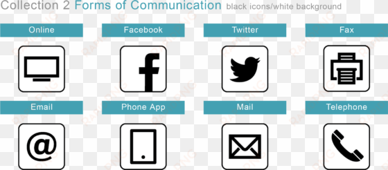 phone email website icons png clip transparent - phone email facebook icons
