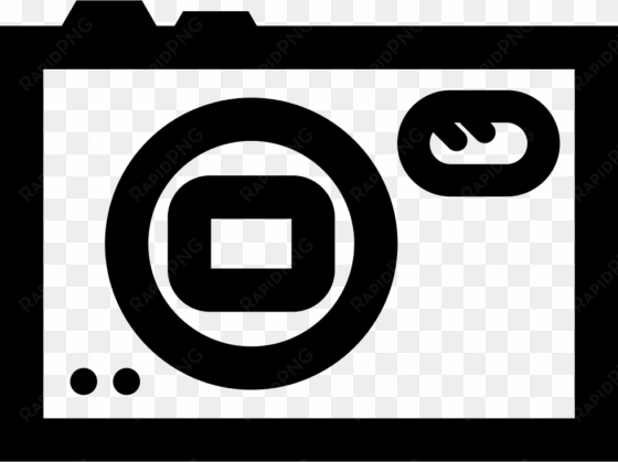 photo camera outline symbol vector - camera
