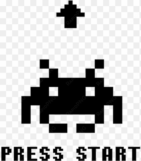 photo - space invaders press start png