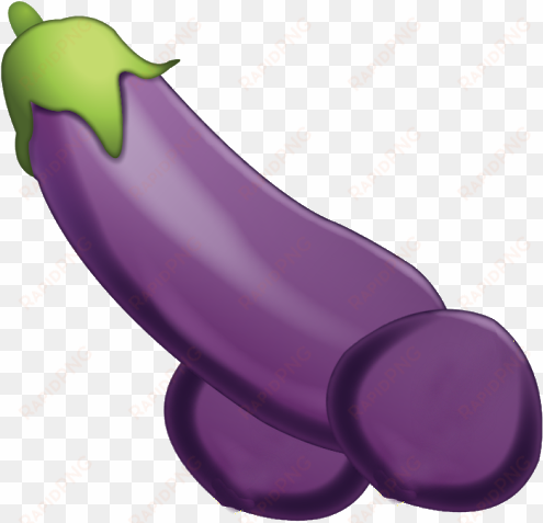 Photo - Transparent Background Purple Eggplant Emoji transparent png image