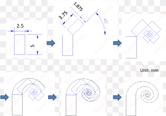 photomask design procedure for a swirl shaped ipmc - diagram