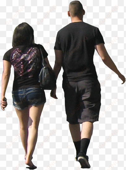 photoshop person walking away - girl