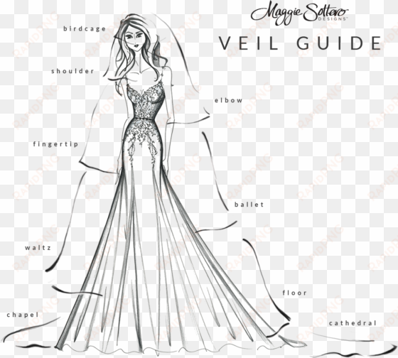 picking a perfect bridal veil guide by maggie sottero - sheath wedding dress with veil