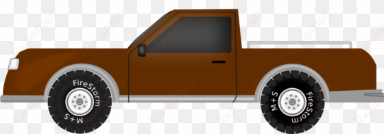 pickup truck tire car isuzu faster - clipart brown pickup truck