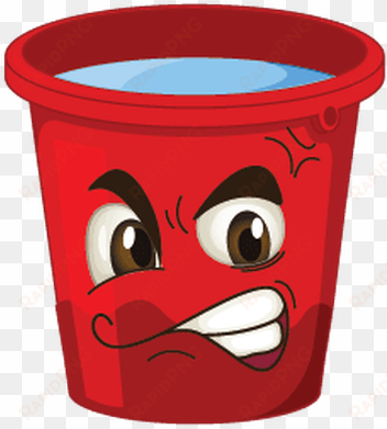 Picture Black And White Download Buckets With Faces - Buckets Cartoon transparent png image