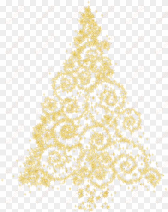 picture black and white gold christmas clipart tree - christmas tree