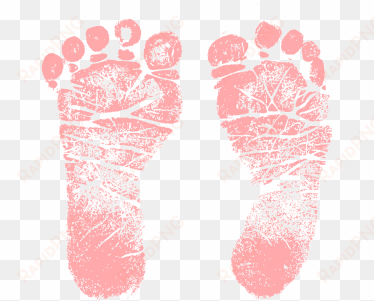 picture black and white stock baby footprints clipart - pink footprints clip art