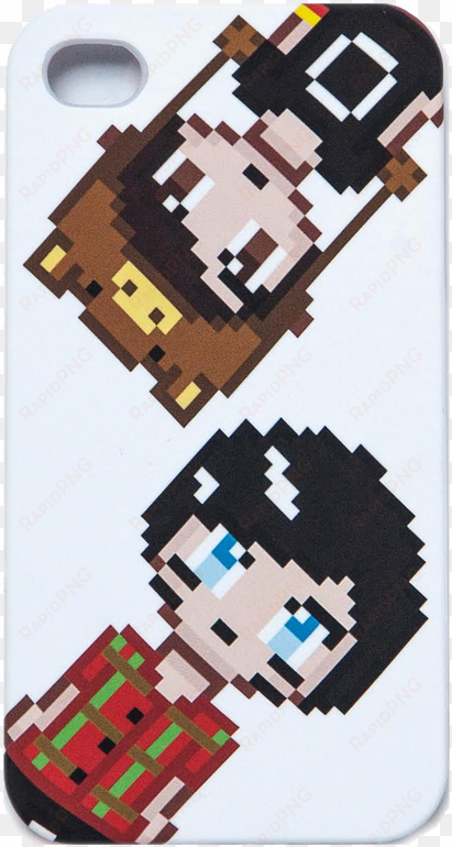 picture - dan and phil pixel phone case