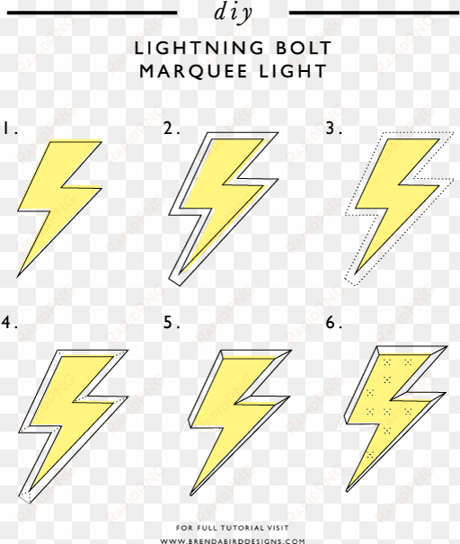 picture diy archives page of brenda bird what - marquee lightning bolt