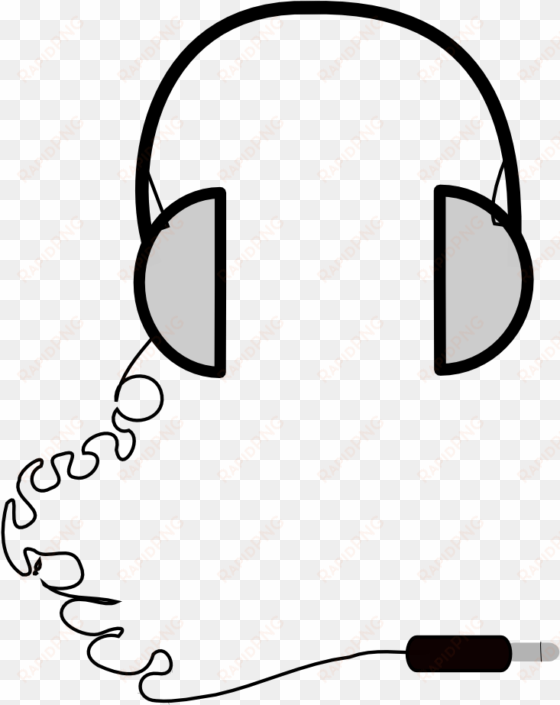 Picture Freeuse Headphones Simple Clip Art At Clker - Head Phones transparent png image