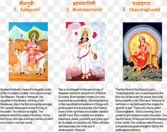Picture - Navadurga - The Nine Forms Of Goddess Durga - Shailaputri transparent png image