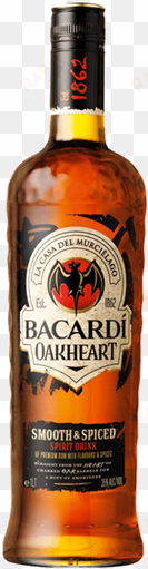 picture of bacardi oakheart spiced rum 1 litre - bacardi oakheart png