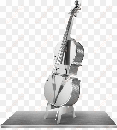 picture of bass fiddle - bass fiddle metal earth 3d laser cut model